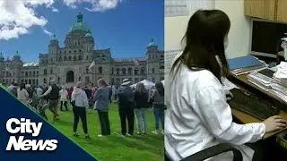 Rally for better access to family doctors held in Victoria, B.C.