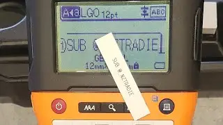 How to use a Brother Ptouch label maker