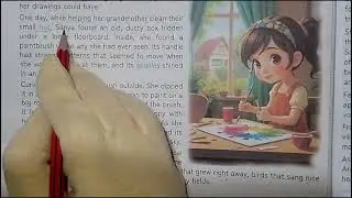 English to Hindi Translation || English Reading Practice || Magical Paintbrush Story 