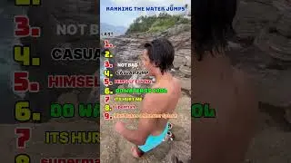 Ranking the best  funny water jump#shorts