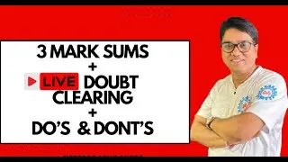 3 Mark Sums Marathon + LIVE Doubt Clearing | Engineering Mechanics | FY Engineering