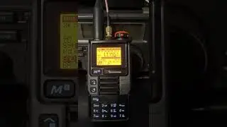 Quansheng UV-K6 Upgrade UV-K5 (99) with HF mod board fitted listening to an HF station