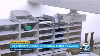 FDA grants emergency use authorization for Pfizer COVID-19 vaccine | ABC7