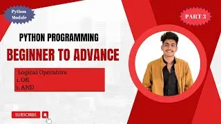 OPERATORS  | AND , OR OPERATOR |  Python Full Course #3