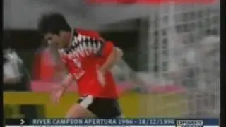 River 3 Velez 0 Apertura 1996 Fecha 18 River Campeon