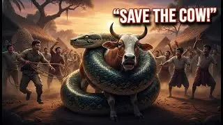 Giant Python Attacks Cow&hellip; Then the Rescue Team Steps In