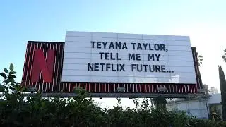 Teyana Taylor Tel Me My Netflix Future Billboard Sunset Blvd Los Angeles California January 9, 2026
