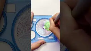 Satisfying Geometric Shapes🤩 | Simple Spirograph Design  #asmr #spirograph #shorts