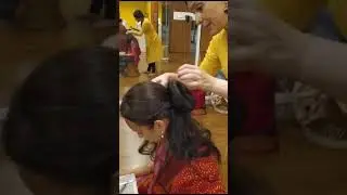 Odissi Hairdo with Donut (ring)bun
