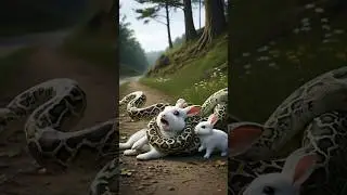 Brave Girl Saves Rabbit from Giant Python 🐍 | Heart-Touching Rescue Story | Short Film #animals