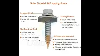 SOLAR BIMETAL SELF TAPPING SCREW,SOLAR SELF DRILLING SCREW，WKRĘT SAMOGWINTUJĄCY BIMETALOWY SOLARNY