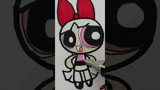 colouring the powerpuff, by Tiny Artistic Hub #kidsdrawing #kids #creativekids