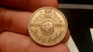 UK 1994 300th Anniversary &pound;2 Coin VALUE - Queen Elizabeth II 1994 Bank of England &pound;2 Coin