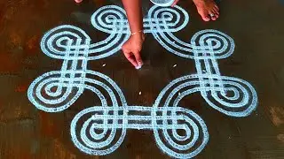 vinayaka chaturthi 2023 kolam🌹puratasi madham sangu kolam🌹vinayaka chavithi muggulu 2023🌹new rangoli