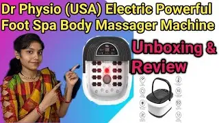 #Dr Physio Foot Spa Pedicure Tub Unboxing & Review || Whole Mind ||