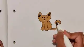 How to draw a cartoon cat | Cat Drawing Tutorial