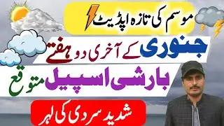 Weather Forecast for next 2 weeks in Pakistan || Crop and Weather