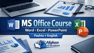 Microsoft Office Fundamentals &ndash; Complete Training in Pashto | Table Borders Lesson No 9
