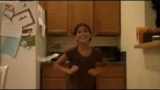 The kids doing the chicken dance