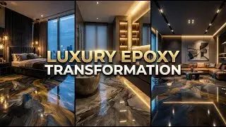 Luxury Interior Epoxy Floor Transformation | Bedrooms, Bathrooms & Living Spaces