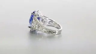 Jewelry product photography studio | Blue stone ring 360&deg; rotation video | MODE360&deg;