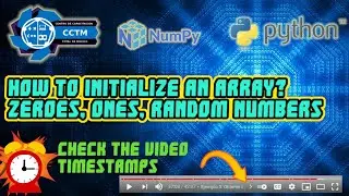 🤔 How to initialize an array with user defined values? | Numpy  | Easy breezy Python! | Introduction