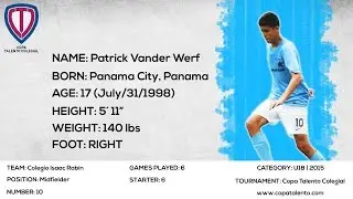 Patrick Vander Werf Highlights | Copa Talento Colegial 2015