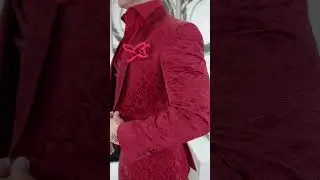 Sleek and Suave: Burgundy Fiore Look Dinner Suit | Sebastian Cruz Couture Suits