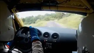 Cam&eacute;ra embarqu&eacute;e rallye de Saint Geniez 2017 ES6 LACALMONTIE / SCUDIER Seat Ibiza TDI A8
