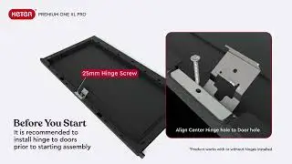 How to Install the hinges for your Premium One XL Pro