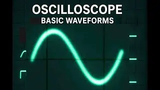 Waveforms on Oscilloscope study (Sine, Square, Saw, Triangle)