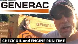 GENERAC 24 кВт / ПРОВЕРКА МАСЛА / ВРЕМЯ РАБОТЫ