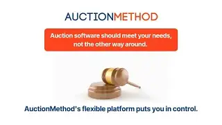 Experience the Freedom that Comes with Total Control with powerful Auction Software
