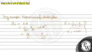 What is the SI unit of electric flux?