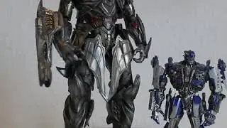 Transformers DMK Megatron TLK and Barricade Boda Studio