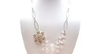 DIY Crystal Snowflake Necklace | Cat Fox Designs