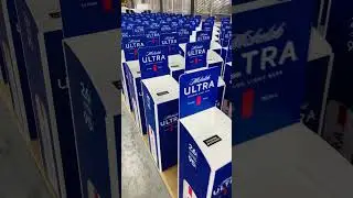 Michelob Ultra Bespoke Spring Loaded Displays | Vertical Vendors #michelobultra #shorts