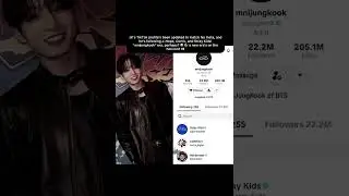 JK TikTok profile's been updated to match his Insta, and he's following J-Hope,Cortis,#jkshorts #bts