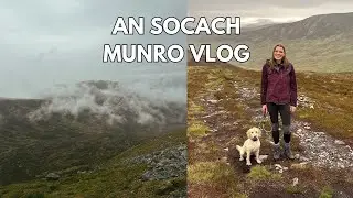A day Munro Bagging in the rain | An Socach & Potarch Cafe Vlog | Hiking in Scotland