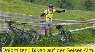 SEISER ALM | MTB TOUR DOLOMITEN |  Ph&auml;nomenales Alpenpanorama auf der Seiser Alm 07.2021