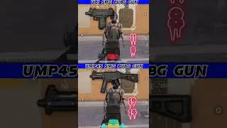 UMP45 V/S UZI SMG PUBG GUN DAMAGE TEST #viral #shorts