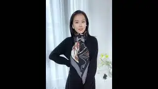 How to Wear 135cm Silk Cashmere Scarf