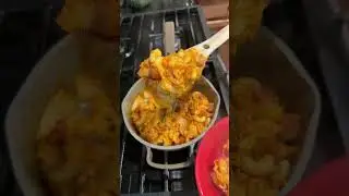 Kimchi mac & cheese with holiday leftovers