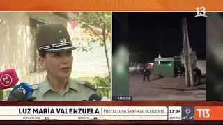 Lanzan fuegos artificiales y piedras a comisaría en Pudahuel