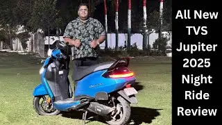 TVS Jupiter 2025 Night Ride Review | Headlamp Throw & Response | Ride experience | Illumination??
