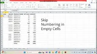 Skip Numbering in Empty Cells...