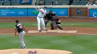 MIA@NYM: Mets plate five in huge 1st inning