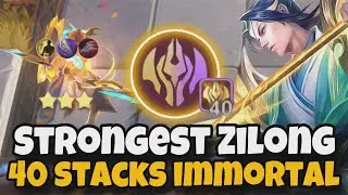 STRONGEST ZILONG IMMORTAL FULL 40 STACKS DOMINATE MAGIC CHESS MLBB