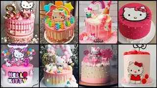 So Beautiful Hello Kitty Theme Cake Decorating ideas || Latest Girls Birthday Cake Design