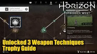 Horizon Forbidden West - Unlocked 3 Weapon Techniques Trophy Guide